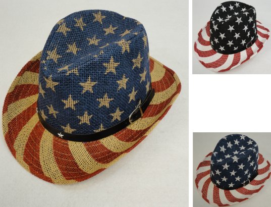 Flag COWBOY HAT [HATband with Stars]